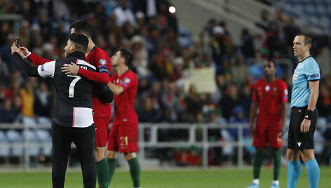 Cristiano Ronaldo ir gerbėjas
