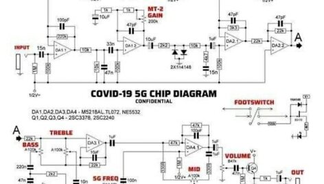 Vakcinos &bdquo;čipo&ldquo; elektros grandinės schema