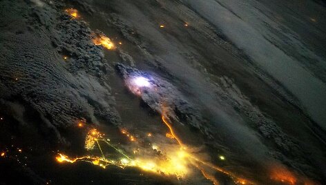 Žaibo vaizdas i&scaron; kosmoso