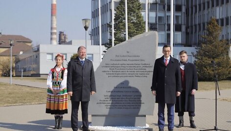 Lietuvos ir Lenkijos premjerai Saulius Skvernelis ir Mateuszas Morawieckis