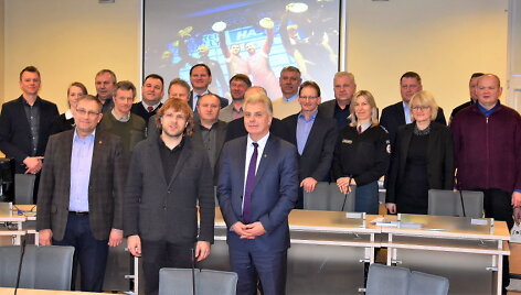 &bdquo;Halls Winter Rally 2017&rdquo; organizatoriai, Utenos ir Molėtų atstovai po sustikimo