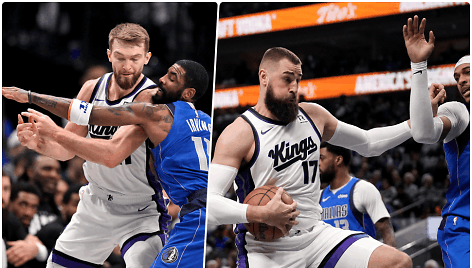 Domantas Sabonis ir Jonas Valančiūnas