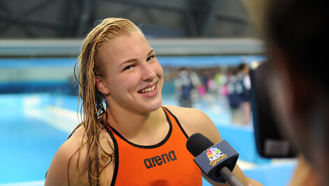 Plaukikė Rūta Meilutytė Nandzinge &ndash; viena didžiausių žaidynių žvaigždžių