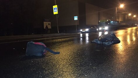 Kaune partrenktas žmogus