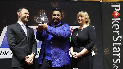 Čempionas Rapinderis Cheema. PokerStars.net nuotr.