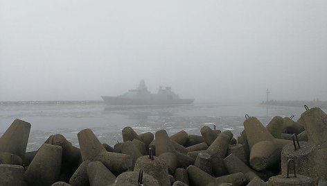 Į Klaipėdą atplaukė Danijos fregata.