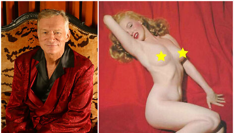 Hugh Hefneris ir nuogos Marilyn Monroe nuotrauka, pasirodžiusi pirmajame &bdquo;Playboy&ldquo; numeryje