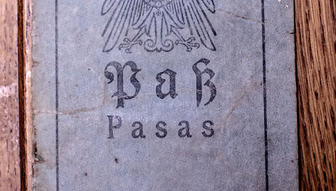 I pasaulinio karo voki&scaron;kas pasas vokiečių ir lietuvių kalbomis