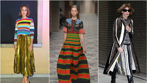 Alexa Chung, &bdquo;Gucci&ldquo; 2016 m. pavasario-vasaros kolekcijos modelis, Anna Wintour
