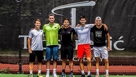 Ričardas Berankis treniravosi su Novaku Džokovičiumi