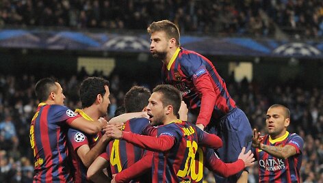 &bdquo;Barcelona&ldquo; &scaron;venčia  Lionelio Messi įvartį