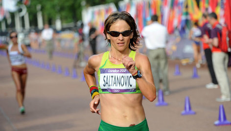Lietuvos sportininkės žingsniuoja olimpinius 20 km
