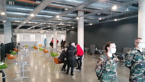 &Scaron;iaulių arenoje įrengtas naujas vakcinavimo centras