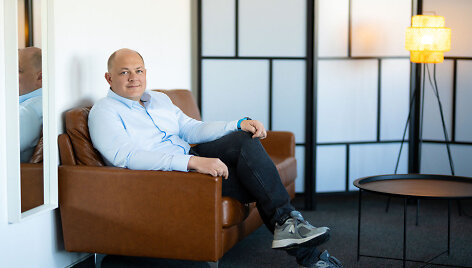 Arūnas Lekavičius, &bdquo;Crowdpear&ldquo; verslo plėtros vadovas, vienas i&scaron; platformos akcininkų.