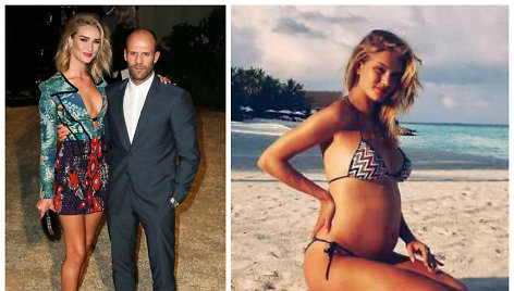 Rosie Huntington-Whiteley ir Jasonas Stathamas laukiasi pirmagimio