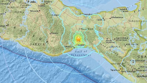 Žemės drebėjimas Meksikoje