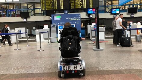 Justas Džiugelis Vilniaus oro uoste