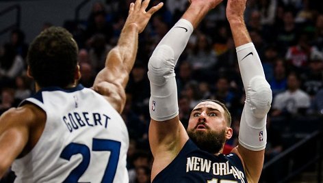 Jonas Valančiūnas prieš Rudy Gobert'ą