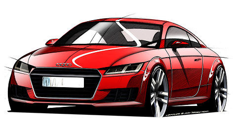 Naujojo „Audi TT“ brėžiniai