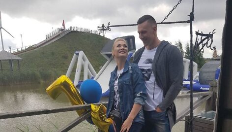 Natalija Bunkė su mylimuoju Edgaru