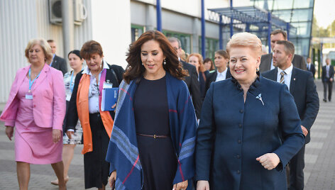 Danijos princesė Mary su prezidente Dalia Grybauskaitė