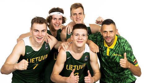 Lietuvos jaunimo &bdquo;3 prie&scaron; 3&ldquo; komanda.