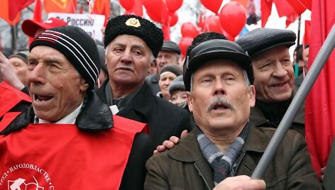 Komunistų mitingas Maskvoje