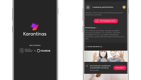 Programėlė "Karantinas"