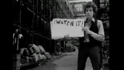 Bobas Dylanas vaizdo klipe dainai &bdquo;Subterranean Homesick Blues&ldquo;