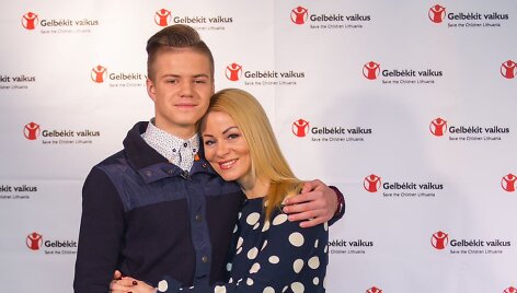 Vaida Genytė-Marazienė su sūnumi