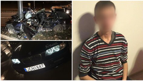 Pareigūnams nestojusio ir tragi&scaron;ką avariją sukėlusio BMW vairuotojo &bdquo;Facebook&ldquo; profilio nuotraukos