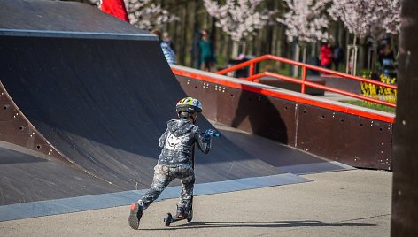 Panevėžio Kultūros ir poilsio parke įrengta ekstremalaus sporto aikštelė