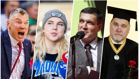 Šarūnas Jasikevičius, Rūta Meilutytė, Arūnas Pukelis ir Arvydas Sabonis