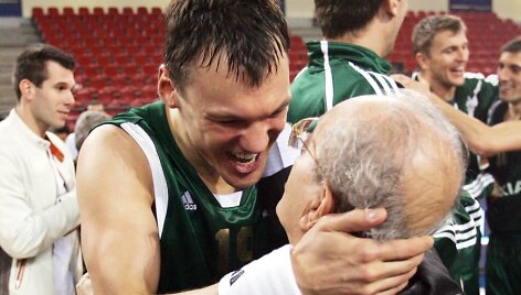 &Scaron;arūnas Jasikevičius ir Thanassis Giannakopoulas