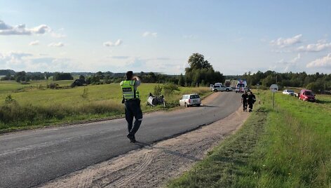 Į avariją pateko penki &scaron;auktiniai