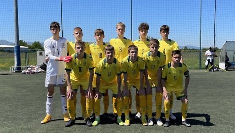 Lietuvos 16-mečių futbolo rinktinė.