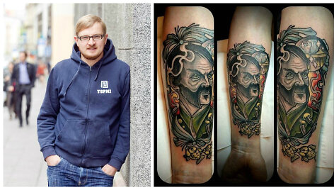 Paulius Ambrazevičius ir jo tatuiruotė