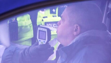 Policijos reidas pajūrio keliuose