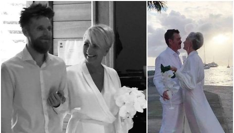 Šv.Bartolomėjaus saloje – dizainerės Aušros Haglund vestuvės: ištekėjo už prancūzų futbolo trenerio