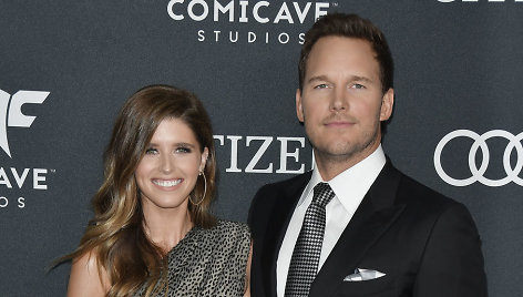 Katherine Schwarzenegger ir Chrisas Prattas