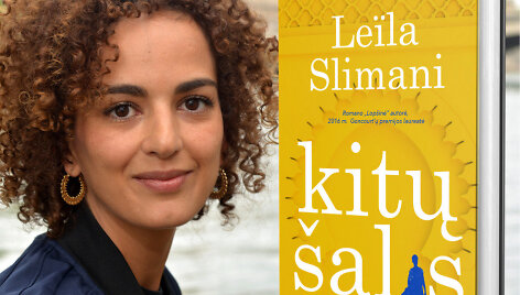L.Slimani ir knygos vir&scaron;elis