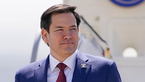 JAV valstybės sekretorius Marco Rubio / NATHAN HOWARD / AFP