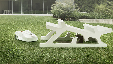 Architekto i&scaron; Vokietijos namo projektas "Automower" robotui. "Husqvarna" nuotr.