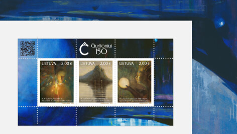 Čiurlioniui dedikuotas pa&scaron;to ženklas