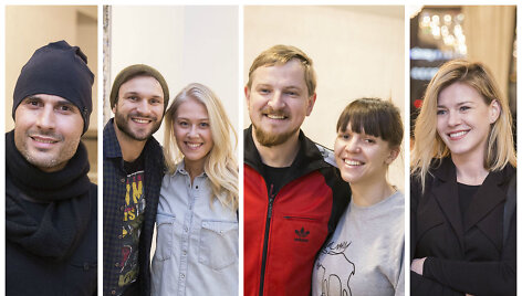 Mantas Jankavičius, Vaidas Baumila ir Monika Jasionytė, Paulius Ambrazevičius su Kristina Žalnieriūnaite, Vilija Matačiūnaitė