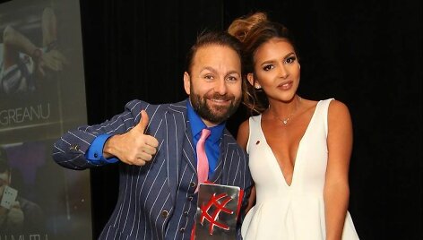 Danielis Negreanu ir Sara Chafak / PokerStars.net nuotr.