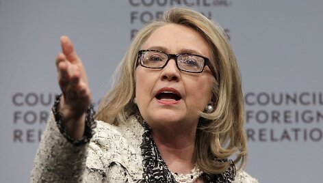 Buvusi JAV valstybės sekretorė Hillary Clinton
