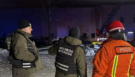 Ugniagesiai užgesino didžiulį  gaisrą Vilniuje, Ei&scaron;i&scaron;kių plente
