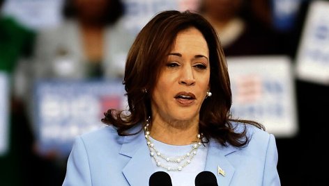 Prezidentas Bidenas ir Kamala Harris kalbėjo Filadelfijos renginyje. / William T. Wade Jr./Photography / William Wade/INSTARimages