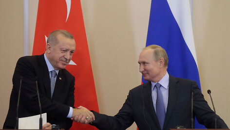 Recepas Tayyipas Erdoganas ir Vladimiras Putinas